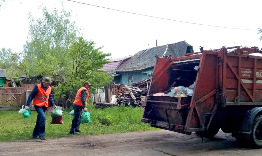 Вывоз мусора из частного дома в Михайловке в октябре